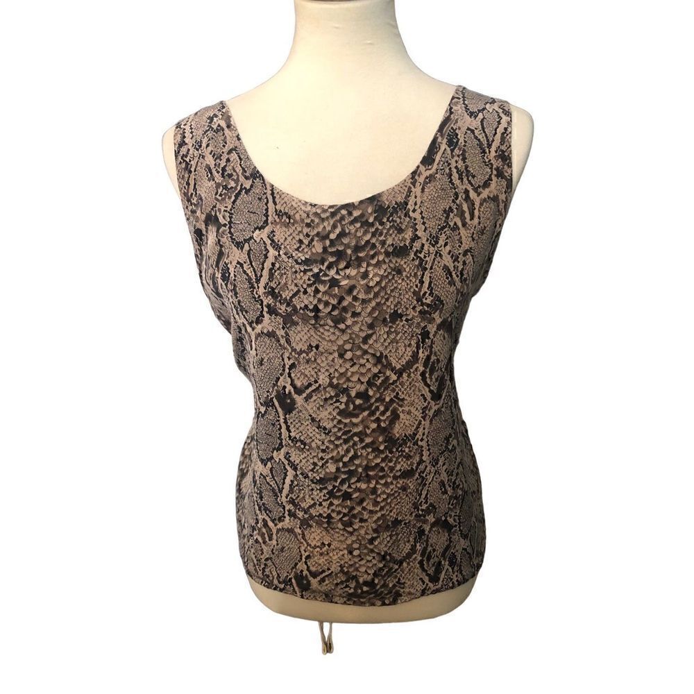 Multiple animal print reversible tank top